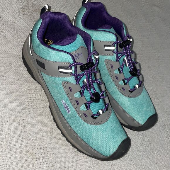 Keen Men’s Work Sneakers Size 6 M Gray Green Outdoors Workwear Athleisure - Picture 1 of 12